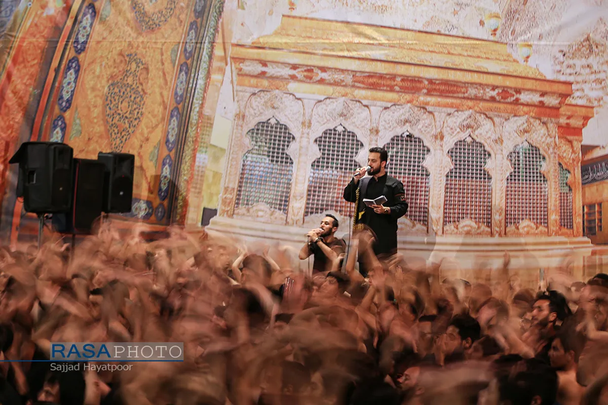 عزاداری شب ششم محرم در هیئت خادم الرضا (ع) قم