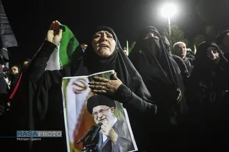 خروش انتقامی مردم قم در شب عزاداری شهادت امام خامنه&zwnj;ای (قدس&zwnj;سره)