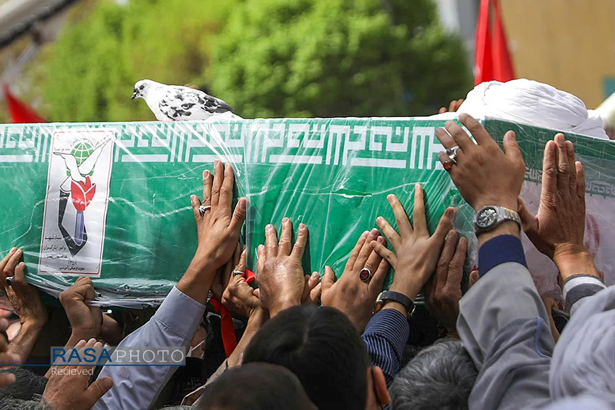 تشییع طلاب شهید حرم مطهر رضوی در مشهد