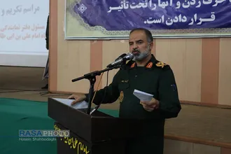 آئین کریم و معارفه رئیس دفتر نمایندگی ولی فقیه در سپاه استان قم