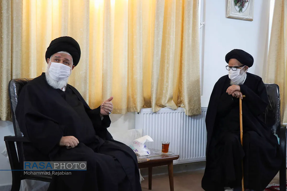 دیدار آیت الله علم&zwnj;الهدی با آیت الله مرتضوی