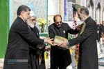آیین تعویض پرچم گنبد منور رضوی در روز میلاد حضرت امام رضا (علیه&zwnj;السلام)