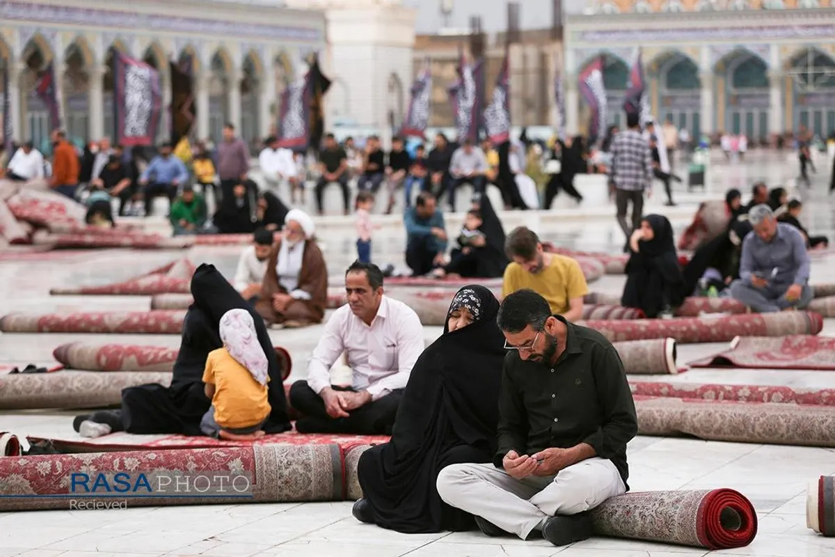 مراسم قرائت دعای عرفه امام حسین (ع) در مسجد جمکران