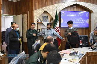 نشست خبری سردار رمضان شریف سخنگو و مسئول روابط عمومی کل سپاه در قم
