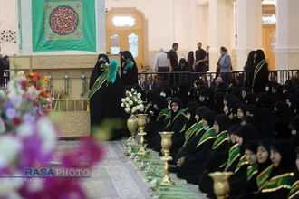 آیین آغاز جشن&zwnj;های دهه کرامت در حرم حضرت معصومه (سلام الله علیها)
