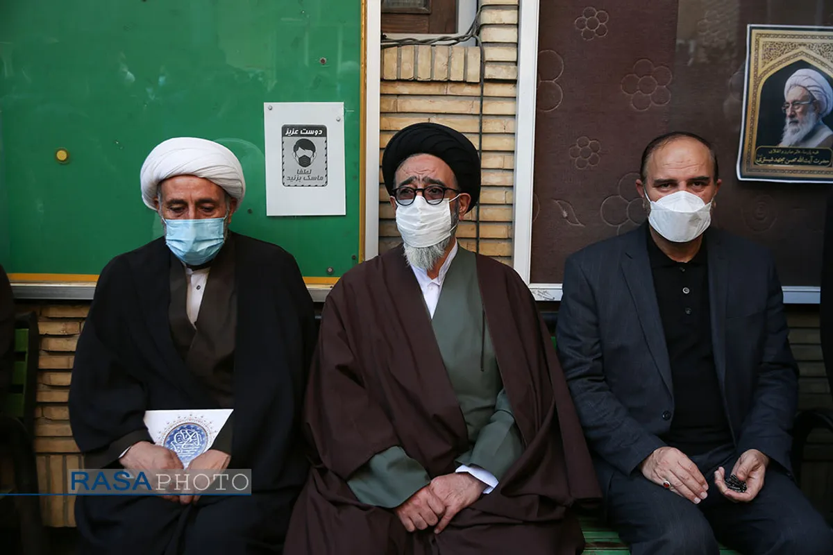 مراسم تشییع آیت الله مجتهد شبستری در تهران
