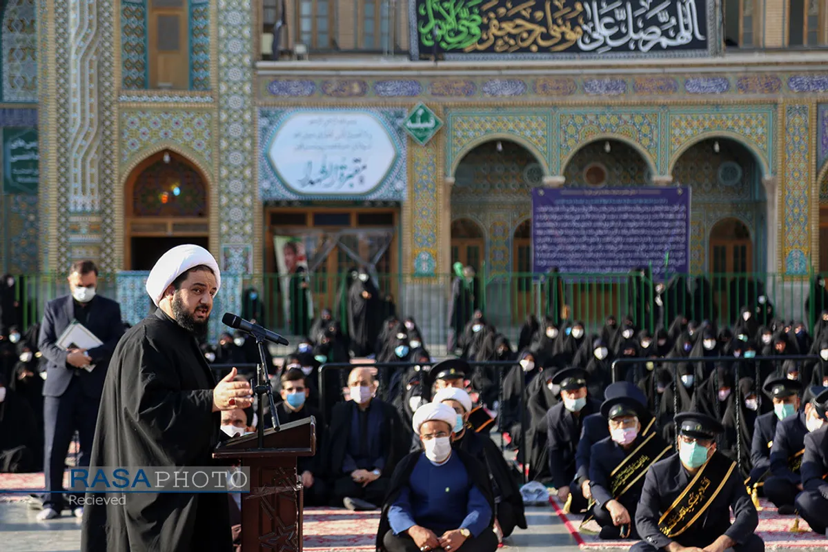 خطبه&zwnj;خوانی خادمان حرم کریمه اهل&zwnj;بیت (س) در روز شهادت امام موسی کاظم (ع)