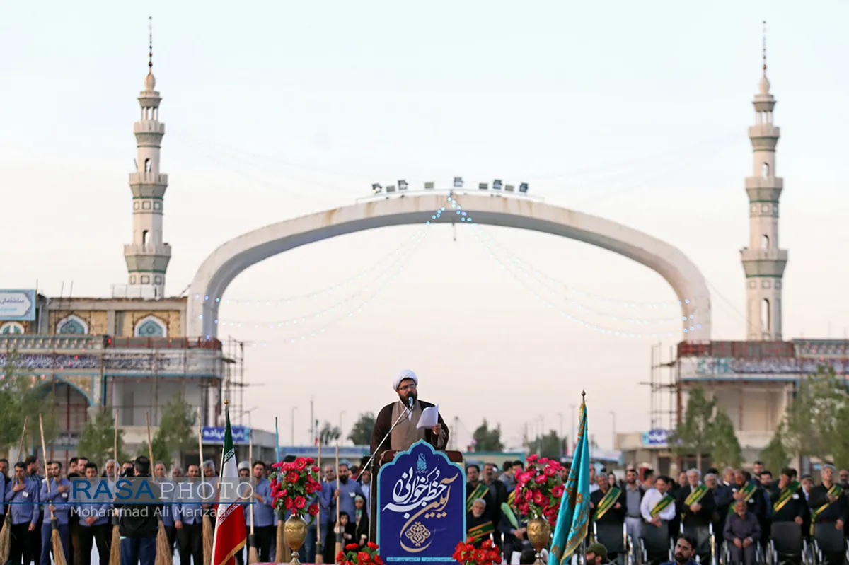 آیین خطبه خوانی خادمان مسجد مقدس جمکران