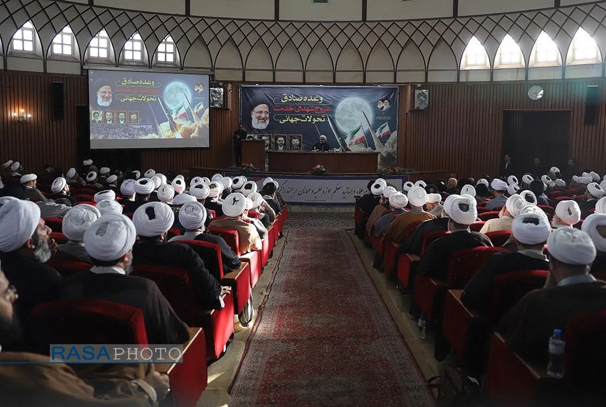 گردهمایی اساتید سطوح عالی و خارج حوزه علمیه قم با حضور سردار حاجی زاده