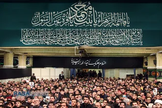مراسم عزاداری شام شهادت حضرت فاطمه&zwnj;زهرا (سلام&zwnj;الله&zwnj;علیها) با حضور مقام معظم رهبری