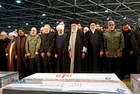 Imam Khamenei expressing sorrow while performing the funeral prayer for Martyr Soleimani