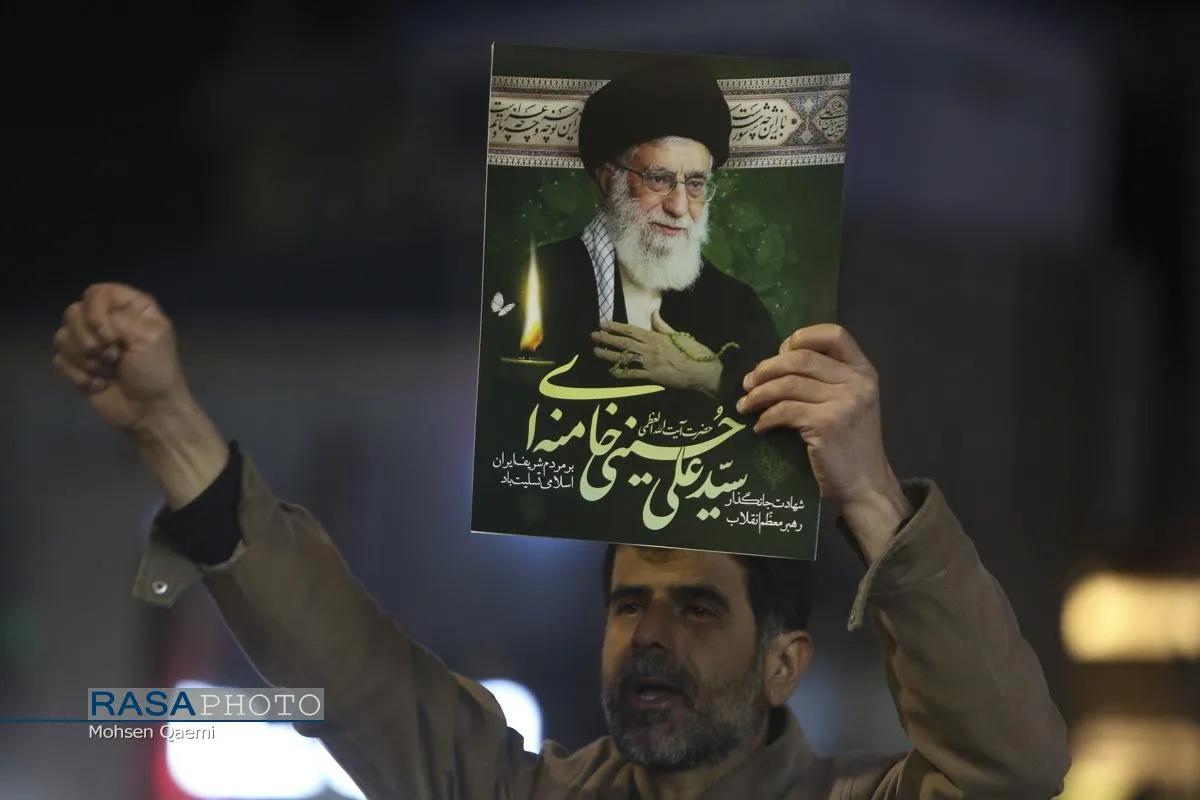 خروش انتقامی مردم قم در شب عزاداری شهادت امام خامنه&zwnj;ای (قدس&zwnj;سره)