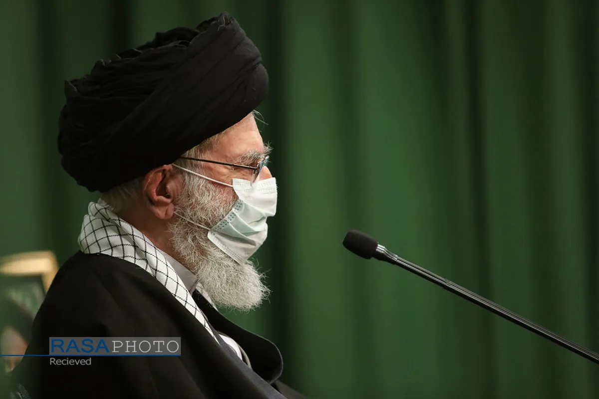 ارتباط تصویری جمعی از مداحان با مقام معظم رهبری