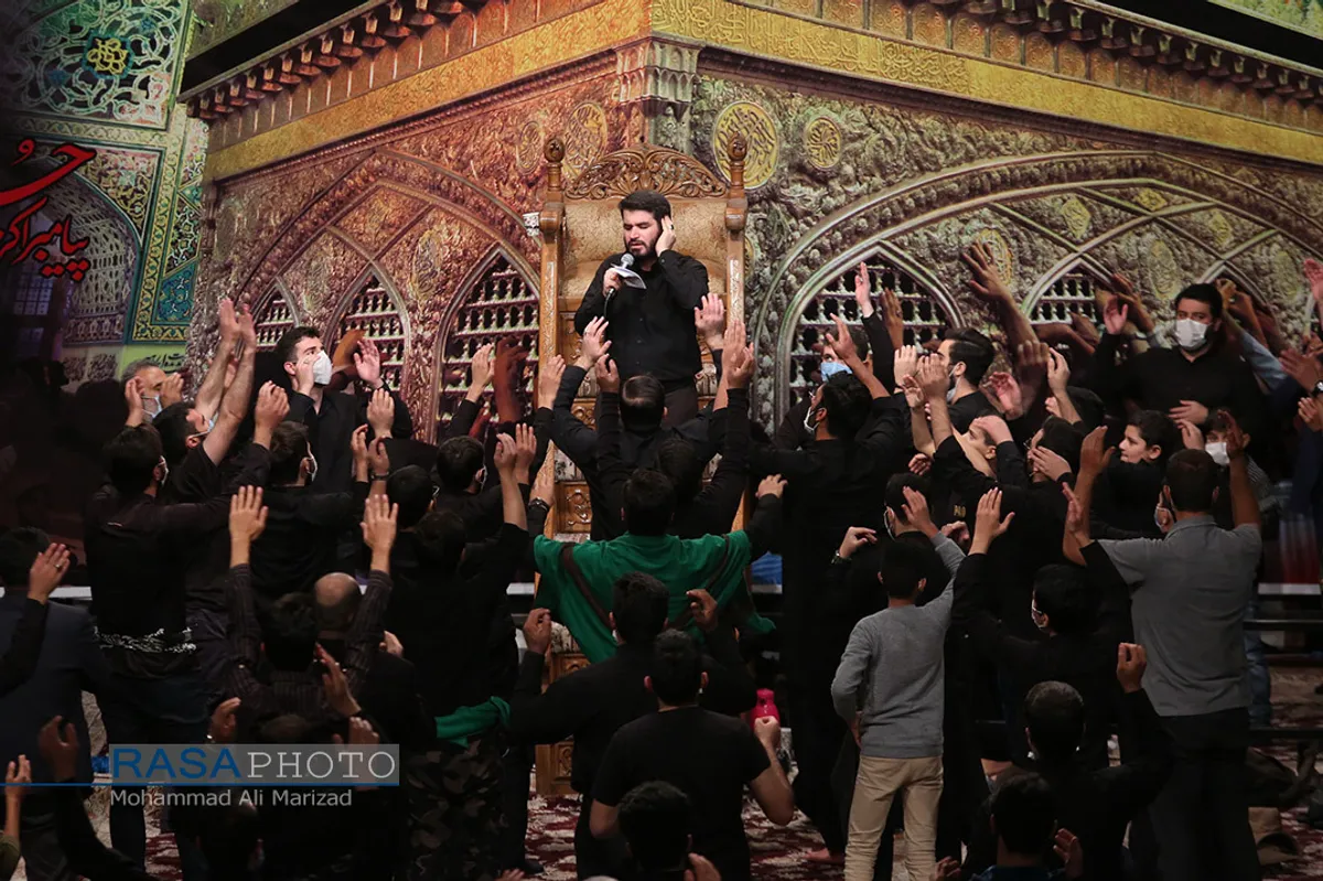 مراسم عزاداری دهه سوم ماه سفر در حسینیه آیت الله شاهرودی در مشهد