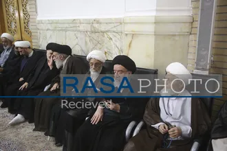بزرگداشت رهبر شهید انقلاب از سوی آیت&zwnj;الله مکارم شیرازی در حرم مطهر
