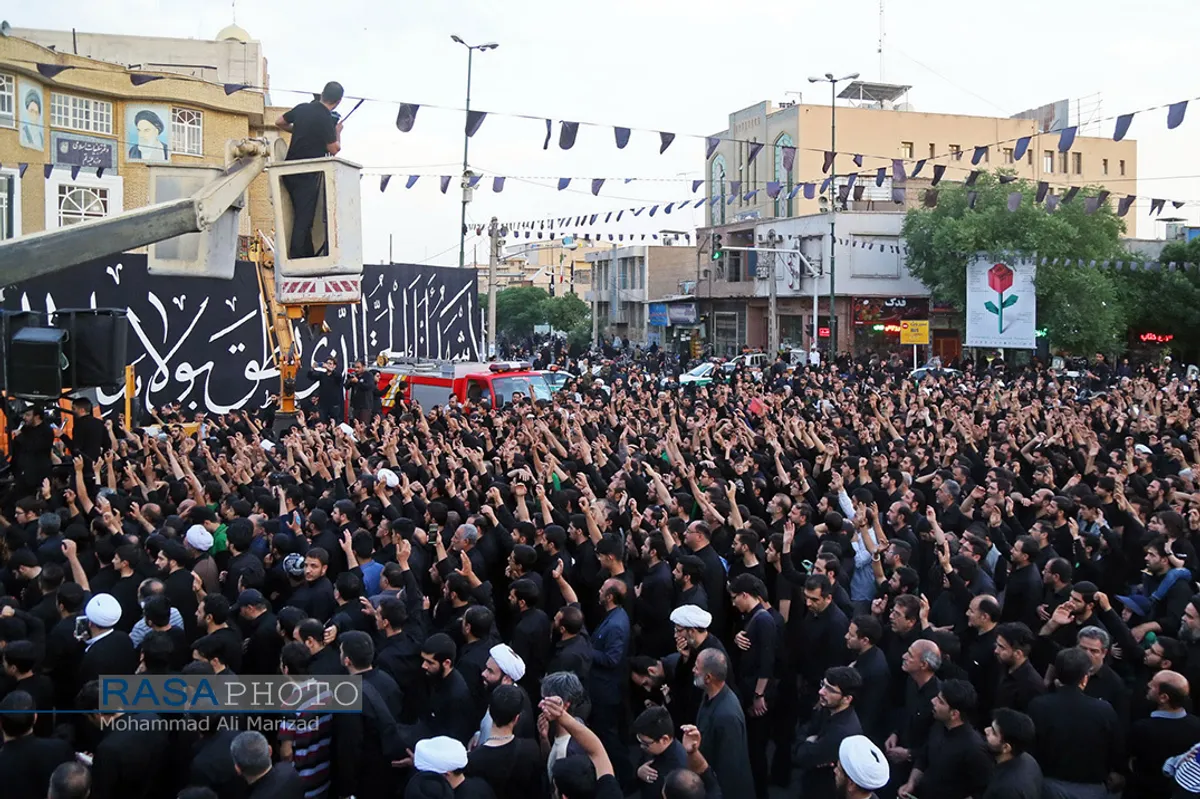 دسته عزاداری شهادت حضرت امام امیر المومنین (ع) با حضور حضرت آیت الله وحید خراسانی