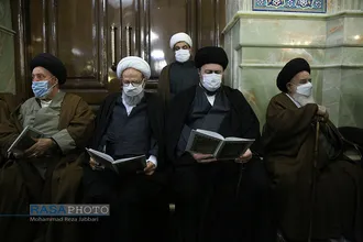 مراسم ترحیم حضرت آیت الله صافی گلپایگانی با حضور مراجع، علما و شخصیت&zwnj;های حوزوی