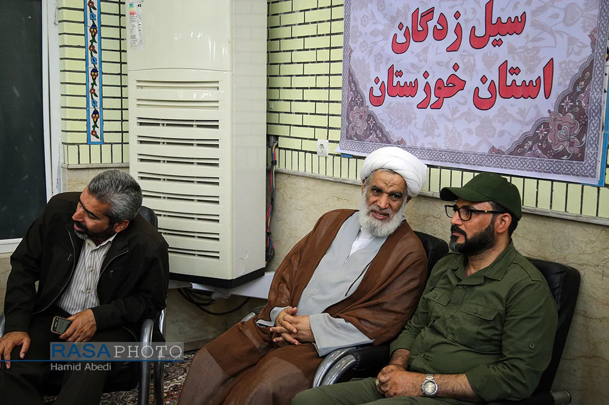 حضور آیت الله کعبی در جمع مجاهدان عراقی گروه النجباء