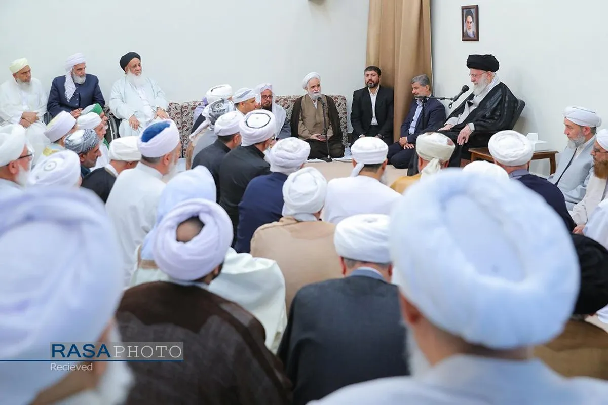 دیدار جمعی از علما و بزرگان اهل سنت کشور با رهبر معظم انقلاب
