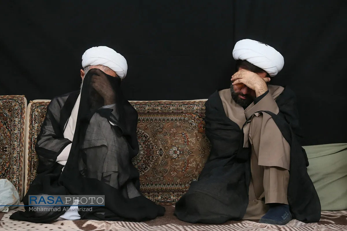 عزاداری روز هشتم محرم در بیت حضرت آیت الله شبیری زنجانی