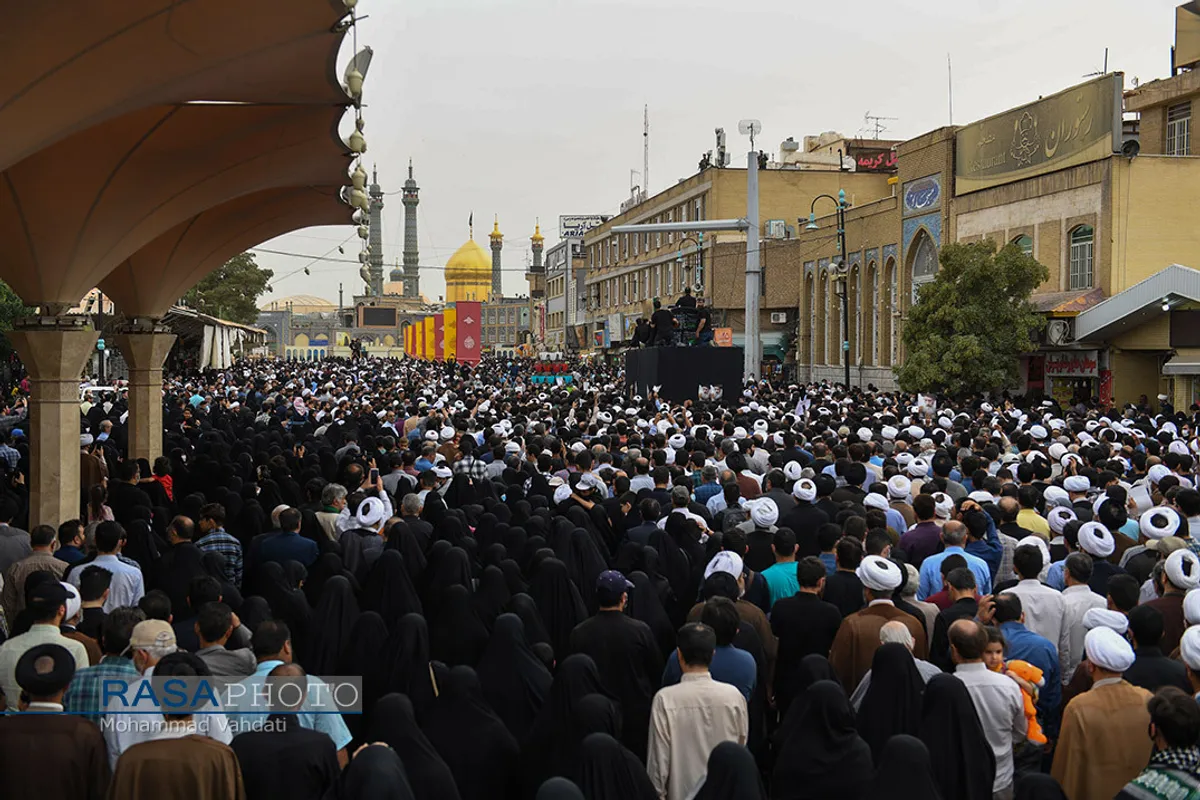 تشییع پیکر مرحوم آیت الله فاطمی&zwnj;نیا در قم