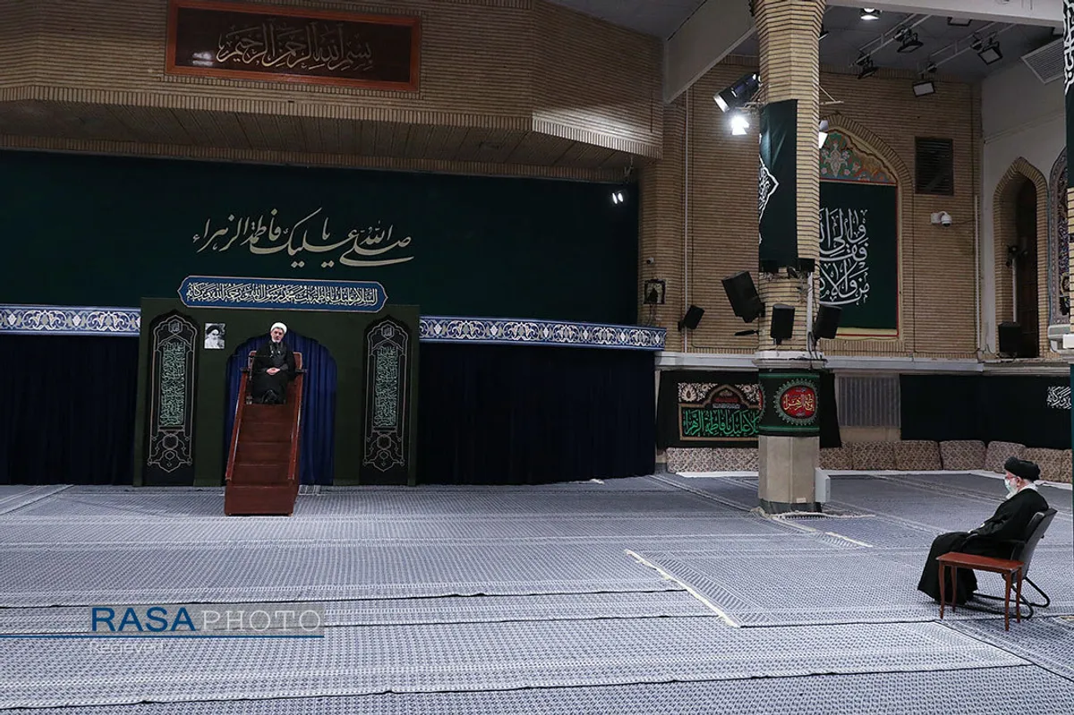 دومین شب عزاداری فاطمیه با حضور مقام معظم رهبری