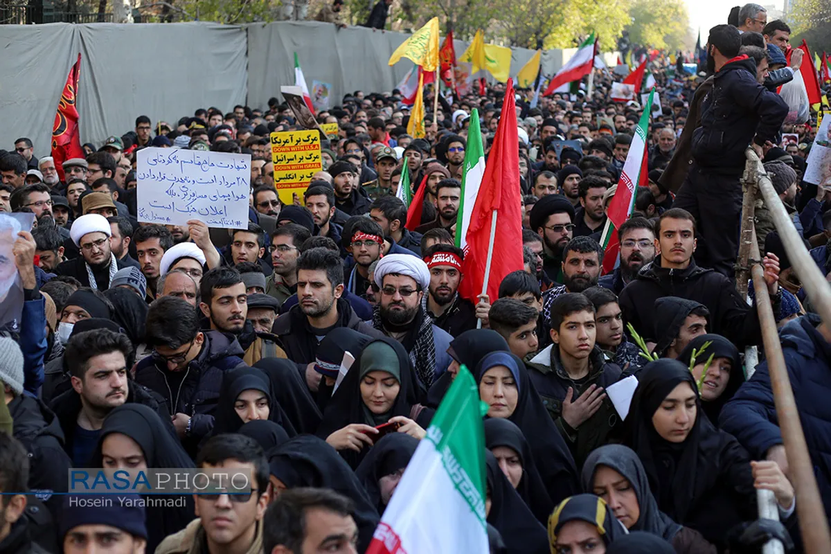 تشییع باشکوه سپهبد شهید حاج قاسم سلیمانی در تهران
