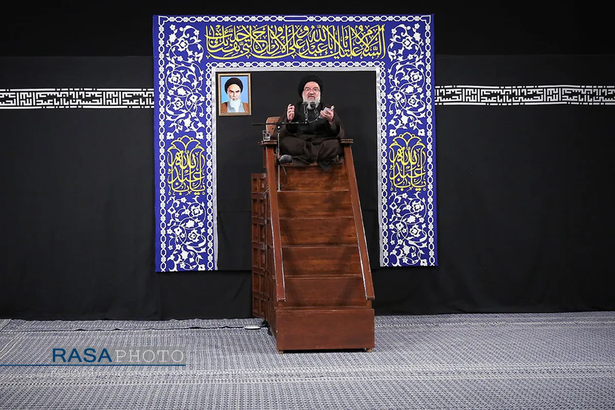 آخرین شب مراسم عزاداری حضرت اباعبدالله الحسین (علیه&zwnj;السلام) با حضور رهبر انقلاب