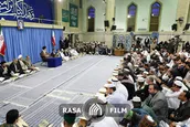 محفل قرآنی شرکت کنندگان در مسابقات قرآن با حضور رهبر انقلاب