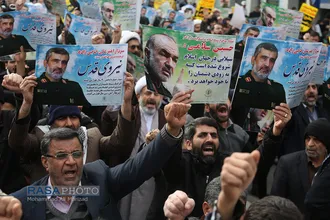راهپیمایی نمازگزاران قم در حمایت ازسپاه و اقتدار و امنیت نظام اسلامی