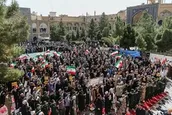 گزارش میدانی | تجمع پرخروش حوزویان علیه هتاکان به قرآن و شریعت اسلام