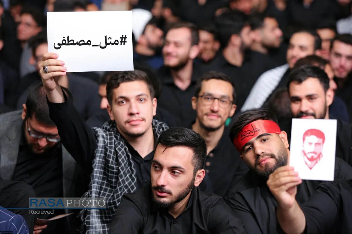 مراسم عزاداری روز اربعین هیئت&zwnj;های دانشجویی در حضور رهبر انقلاب