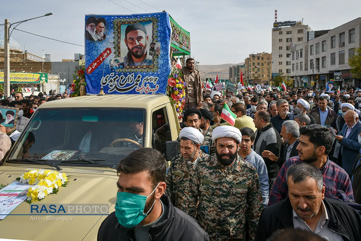 تشییع شهید مدافع امنیت حجت&zwnj;الاسلام &laquo;محمد مؤیدی&raquo; در شیراز&lrm;&lrm;