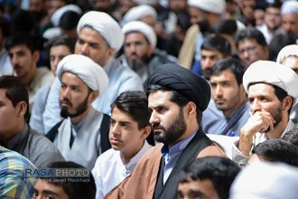 اجتماع عظیم حوزویان خراسان با عنوان رسالت حوزه&zwnj;های علمیه با سخنرانی حضرت آیت الله جوادی آملی