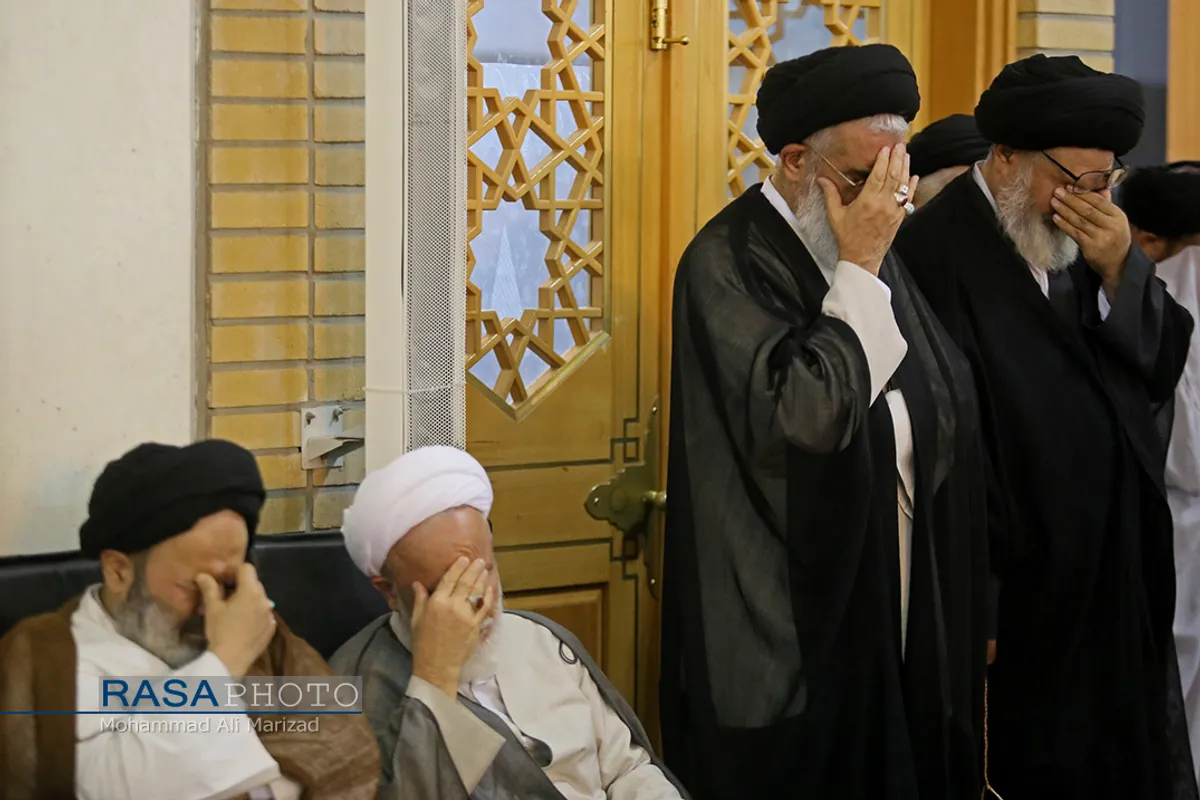 مراسم بزرگداشت آیت الله آصف محسنی در حرم حضرت معصومه (سلام الله علیها)