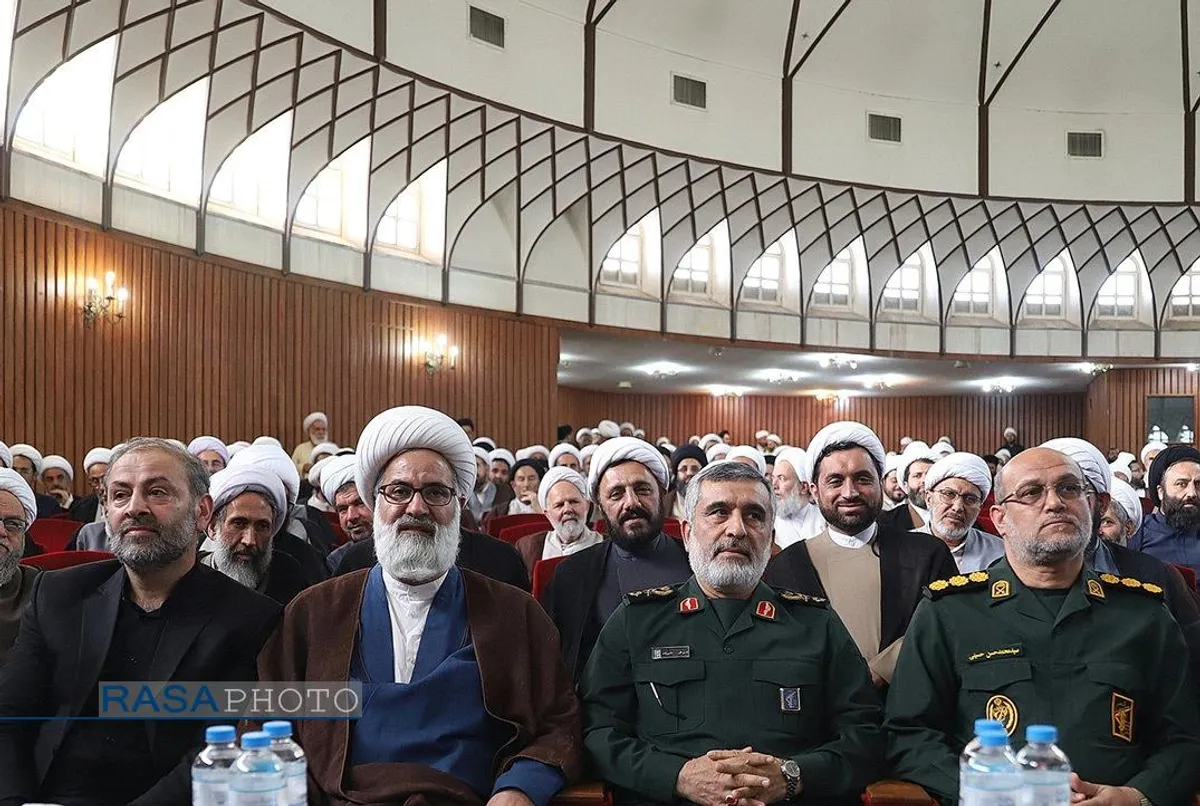گردهمایی اساتید سطوح عالی و خارج حوزه علمیه قم با حضور سردار حاجی زاده