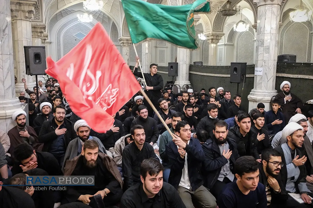 تجمع طلاب حوزه علمیه تهران درپی شهادت سپهبد حاج قاسم سلیمانی