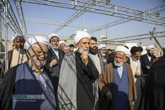 مراسم تشییع و خاکسپاری ابوالشهید حاج&zwnj;آقا عبدالله طائب