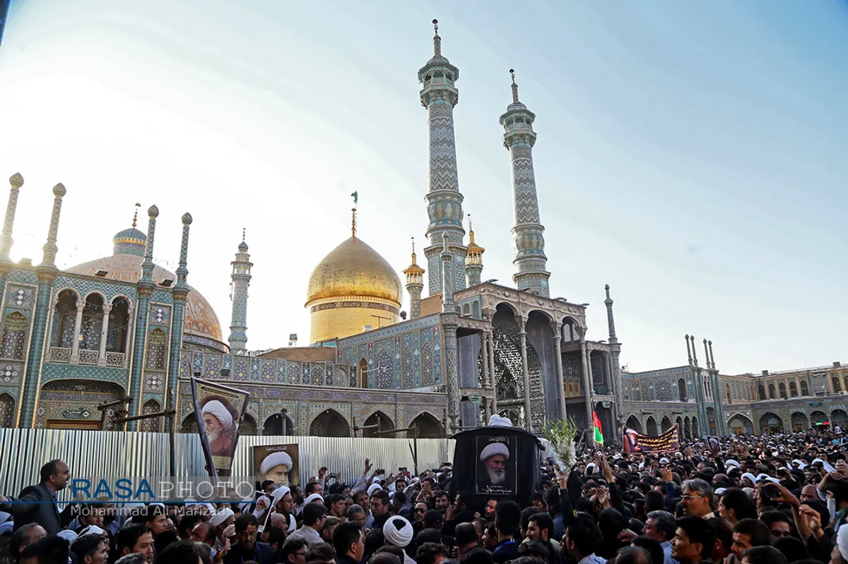 تشییع آیت الله محقق کابلی در قم