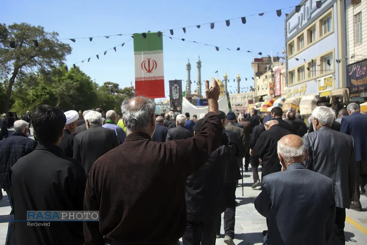 عزاداری هیئات مذهبی قم در روز شهادت حضرت امام صادق (ع)