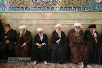 مراسم تشییع پیکر آیت الله مومن نماینده مردم استان قم در مجلس خبرگان رهبری