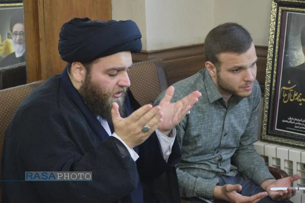 دیدار مدیرعامل رسا با پدر شهید حجت الاسلام والمسلمین محمدعلی آل هاشم امام جمعه تبریز