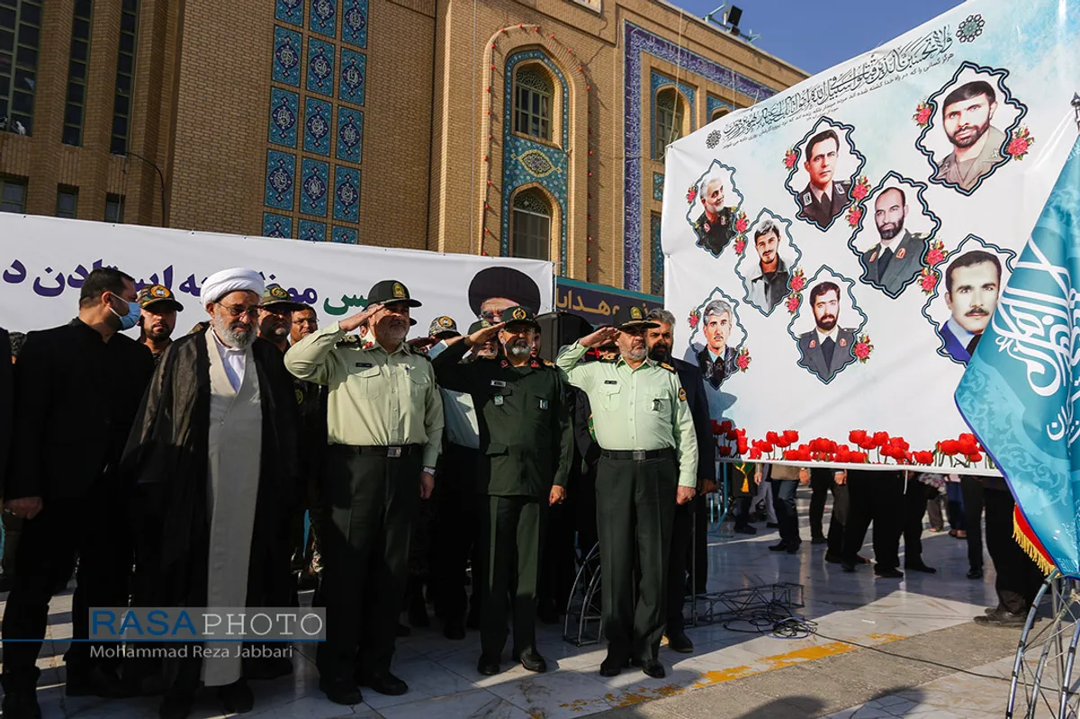 &laquo;عهد سربازی&raquo; نیرو&zwnj;های مسلح با امام زمان (عج) در جمکران&lrm;&lrm;