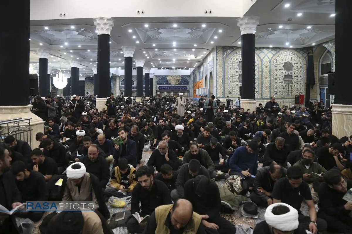 مراسم احیاء شب ۱۹ ماه مبارک رمضان در مسجد مقدس جمکران