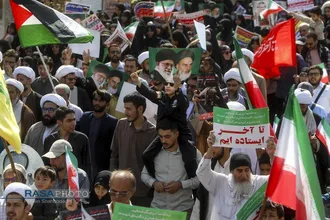 راهپیمایی بشارت نصر در قم