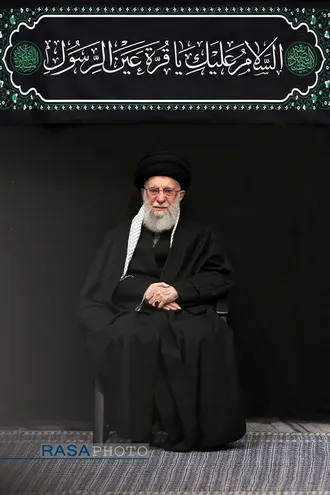 اولین شب مراسم عزاداری حضرت فاطمه&zwnj;زهرا (سلام&zwnj;الله&zwnj;علیها) با حضور رهبر انقلاب