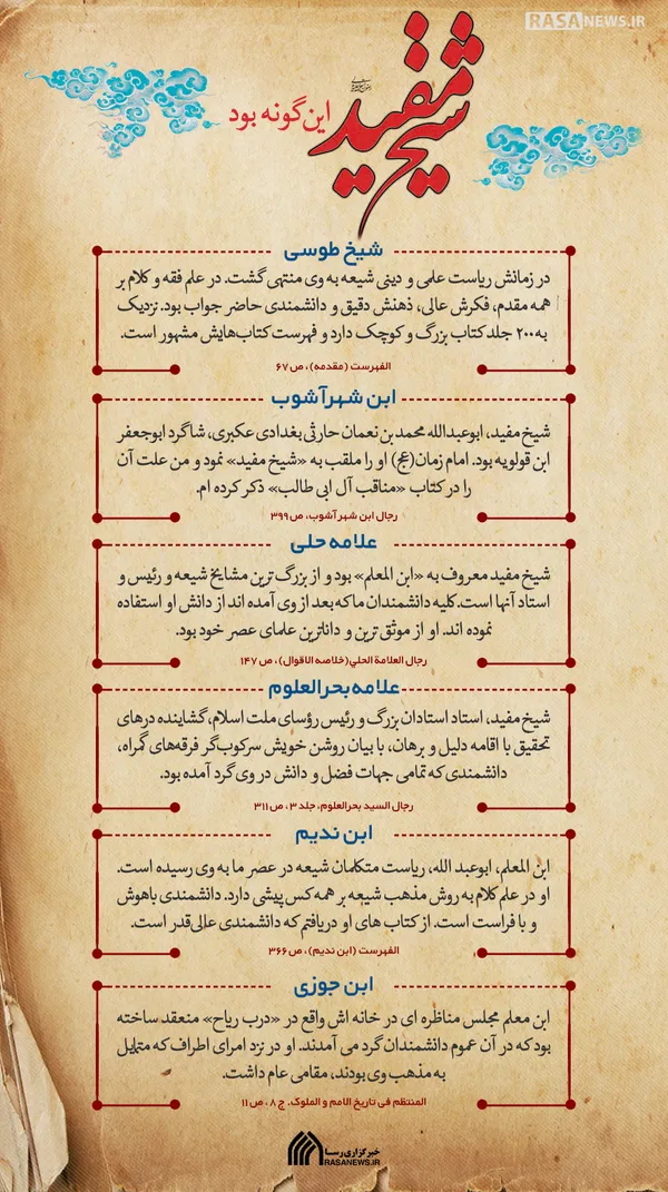 اطلاع نگاشت | شیخ مفید این گونه بود