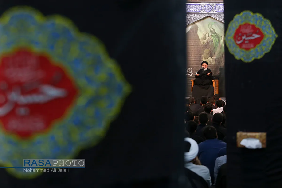 مراسم سوگواری حضرت اباعبدالله&zwnj;الحسین(ع) در هیئت ثارالله قم&lrm;