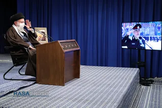 ارتباط تصویری فرمانده کل قوا با مراسم مشترک دانش&zwnj;آموختگی دانشگاه&zwnj;های افسری نیرو&zwnj;های مسلح