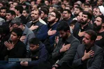 عزاداری شام شهادت حضرت فاطمه&zwnj;زهرا (سلام&zwnj;الله&zwnj;علیها) با حضور رهبر انقلاب